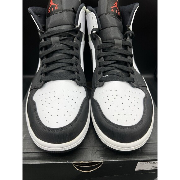 Air Jordan 1 Mid \'Red Black Toe\' Men’s Size 13 (852542-100) VNDS OG ALL CLEAN! main image 6